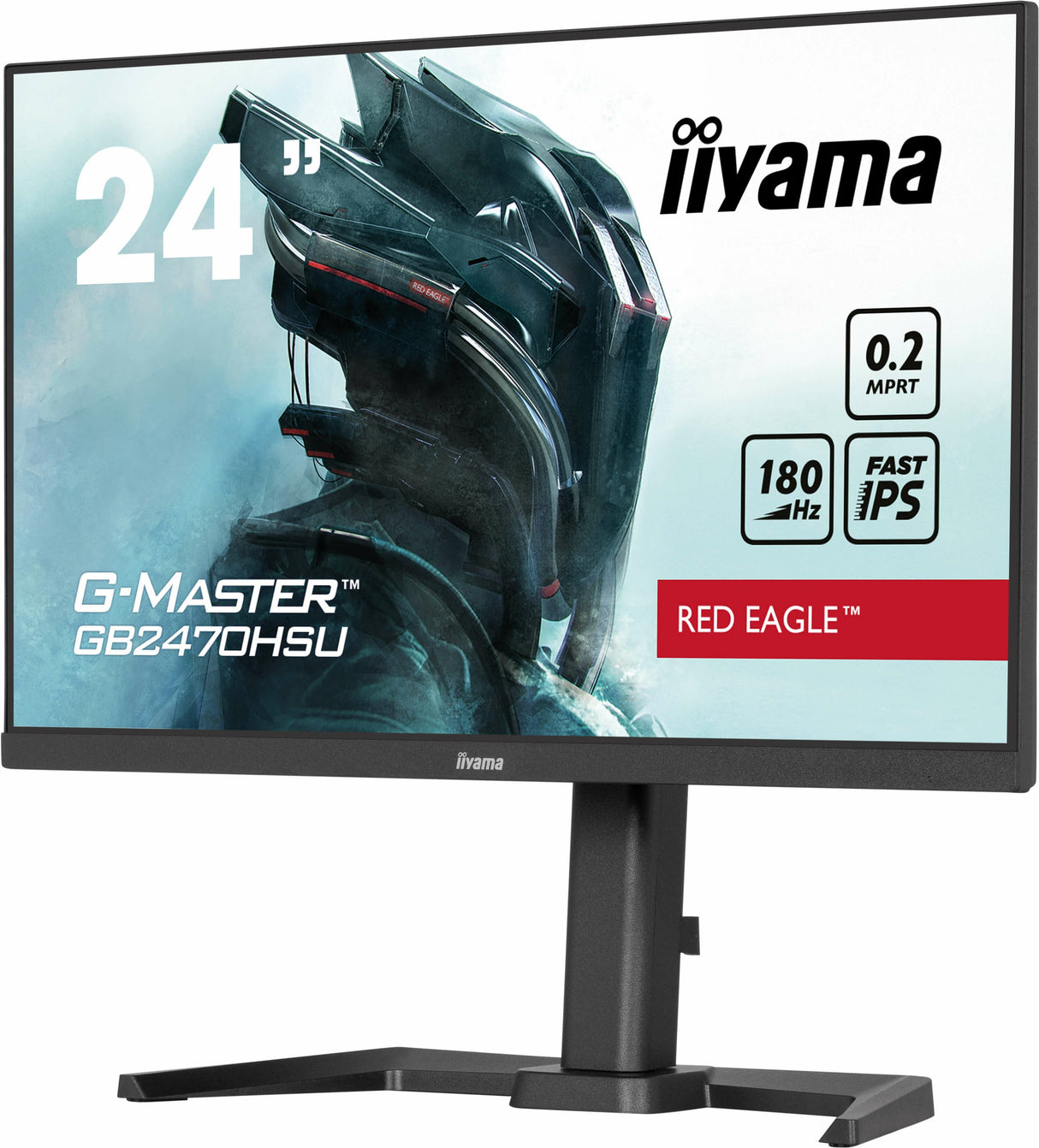 Iiyama Gb2470hsu-B6 G-Master Red Eagle 24" Fast Ips Fhd Freesync Premium 180hz 1100:1 300cd M2 0.2ms Hdmi Dp 4xusb Negro Speakers