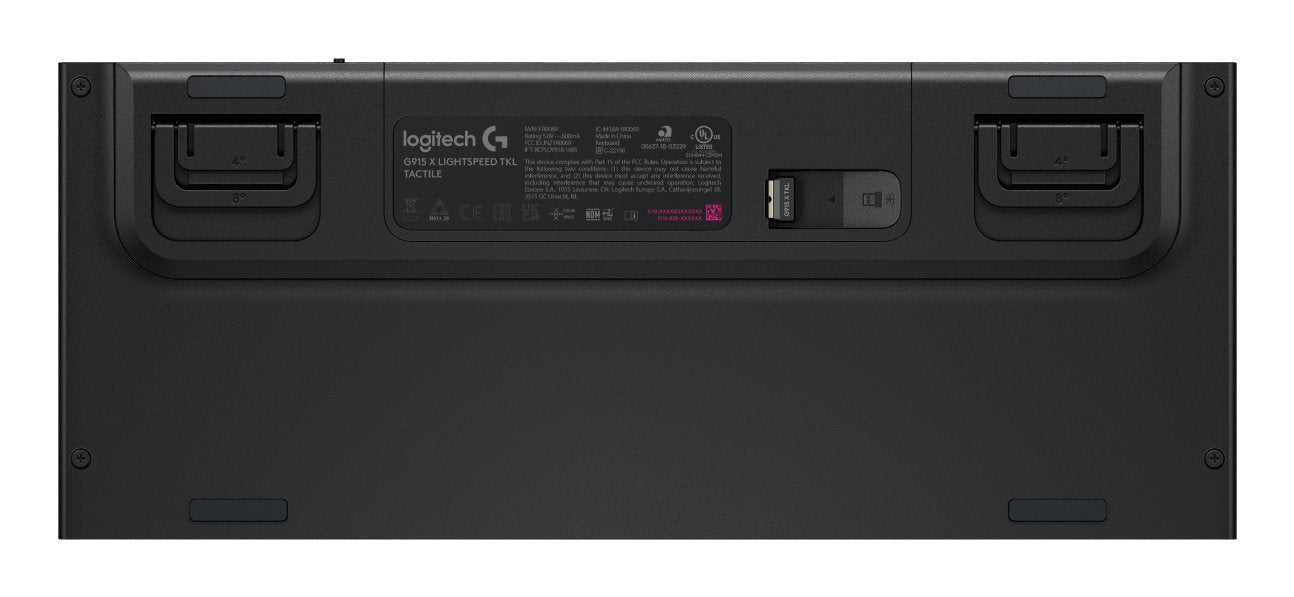 Logitech G915 X Lightspeed Tkl, Teclado Para Juegos Negro, Diseño De, Gl Tactile, Interruptores Gl Tactile 920-012716