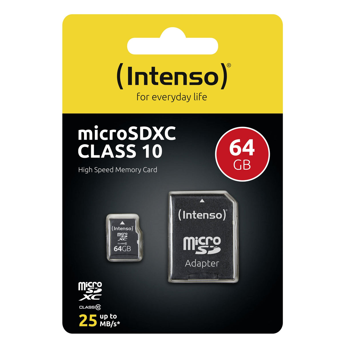 Intenso Micro Sd 64gb Clase 10 Con Adaptador 3413490