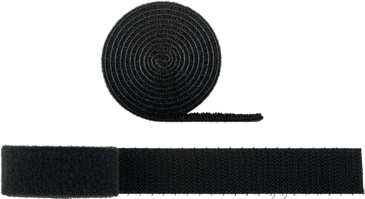 Rollo De Cierre De Velcro Enrollada Negra 1m X 20mm Blister