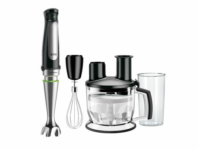 Braun Mq7075x Stabmixer, Negro/Edelstahl