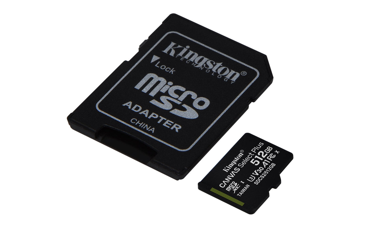 Micro Sd Kingston 512gb Canvas Select Plus Clase 10 Con Adap