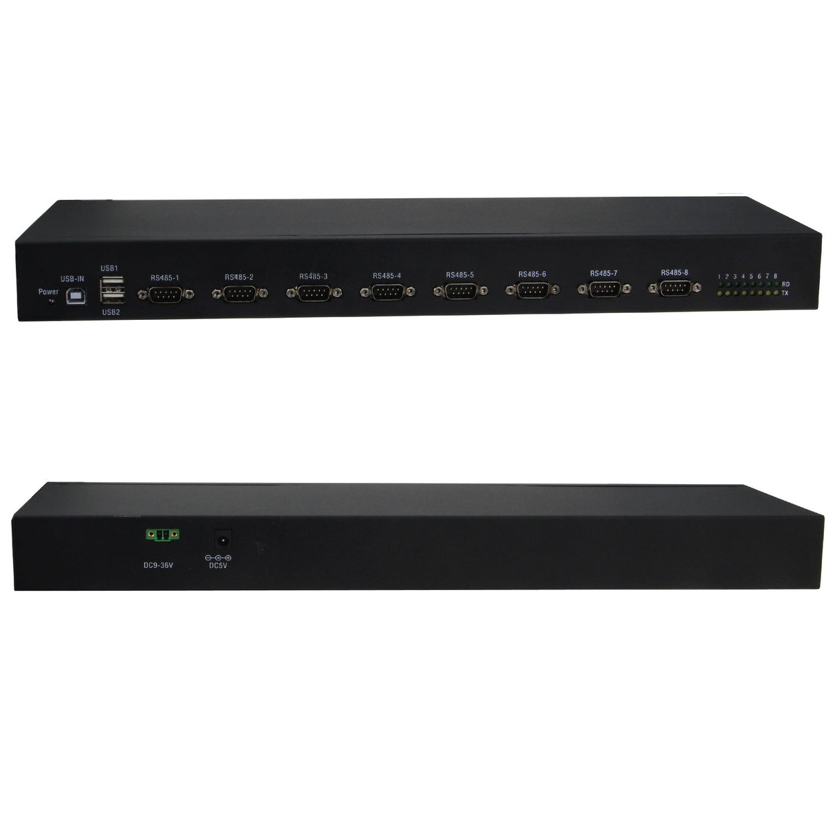 EAN 4040895006301 - RealPower 284515 convertidor, repetidor y aislador en serie USB 2.0 RS-422/485 Negro imagen 2