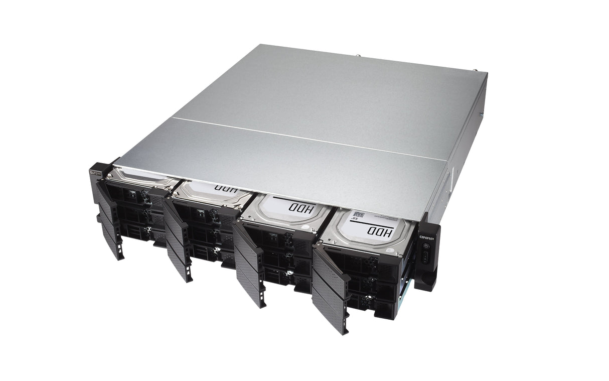 EAN 4711103081242 - QNAP TS-H1886XU-RP-R2 NAS Bastidor (3U) Intel® Xeon® D D-1622 32 GB DDR4 0 TB QuTS hero Negro, Gris imagen 2