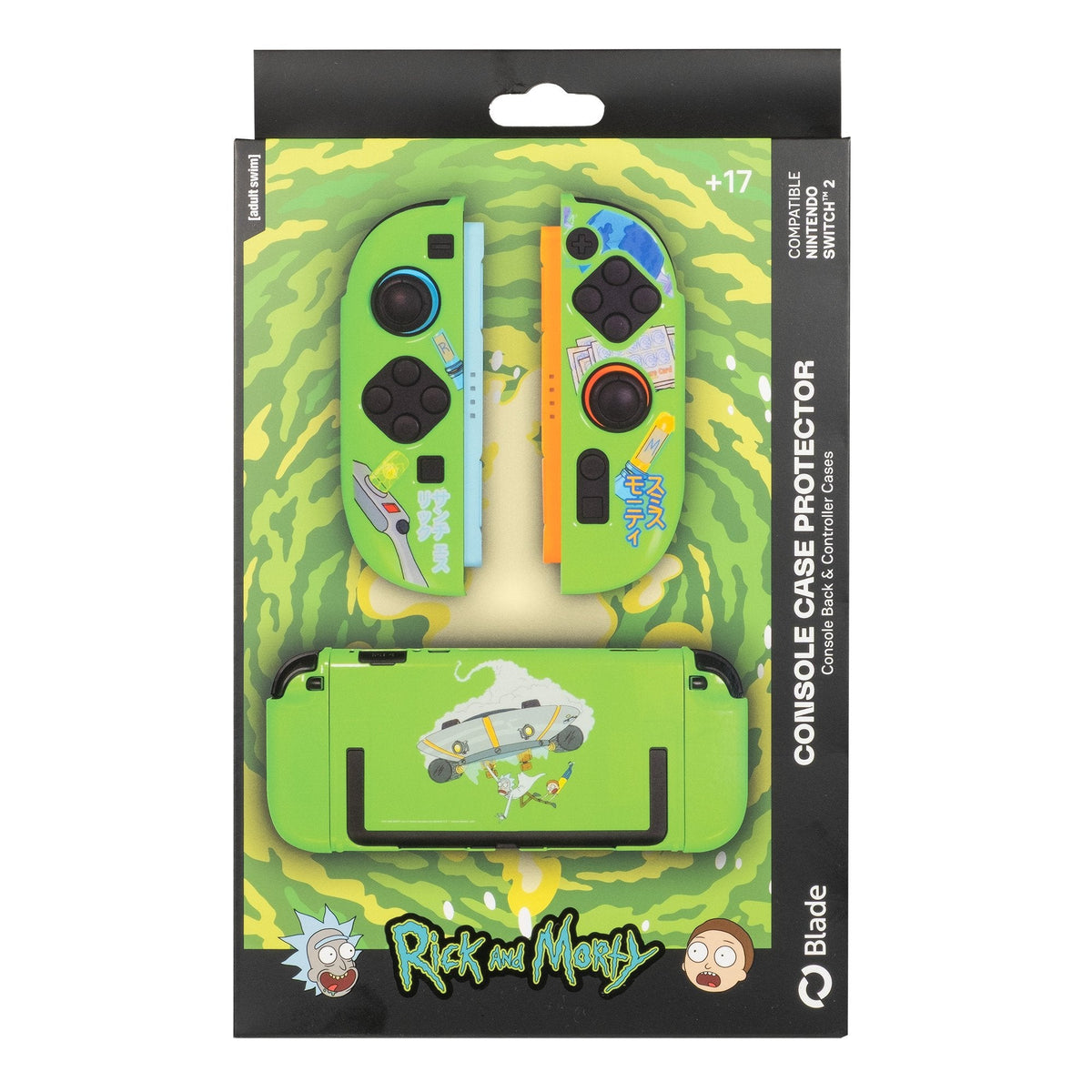 Carcasa Cons+Portct.Joy-Con R. Morty
