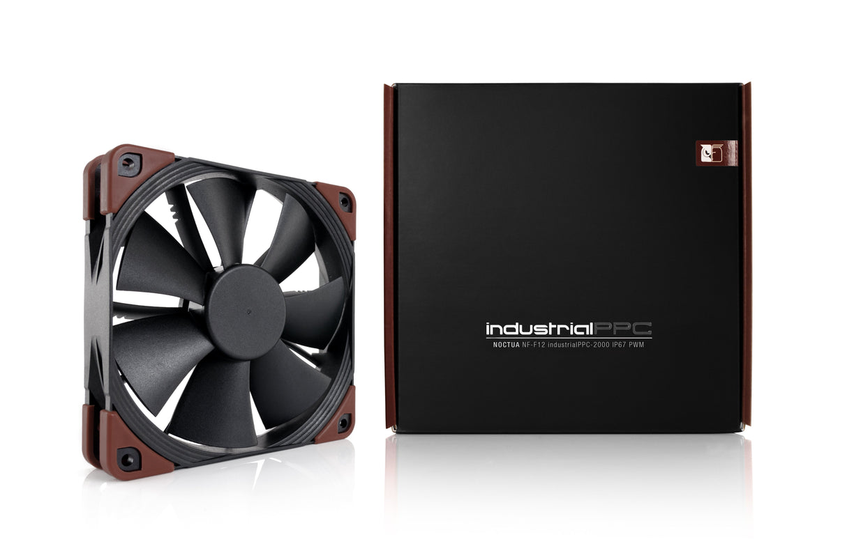 EAN 4716123315407 - Noctua NF-F12 INDUSTRIALPPC-2000 IP67 PWM Carcasa del ordenador Ventilador 12 cm Negro, Marrón imagen 3