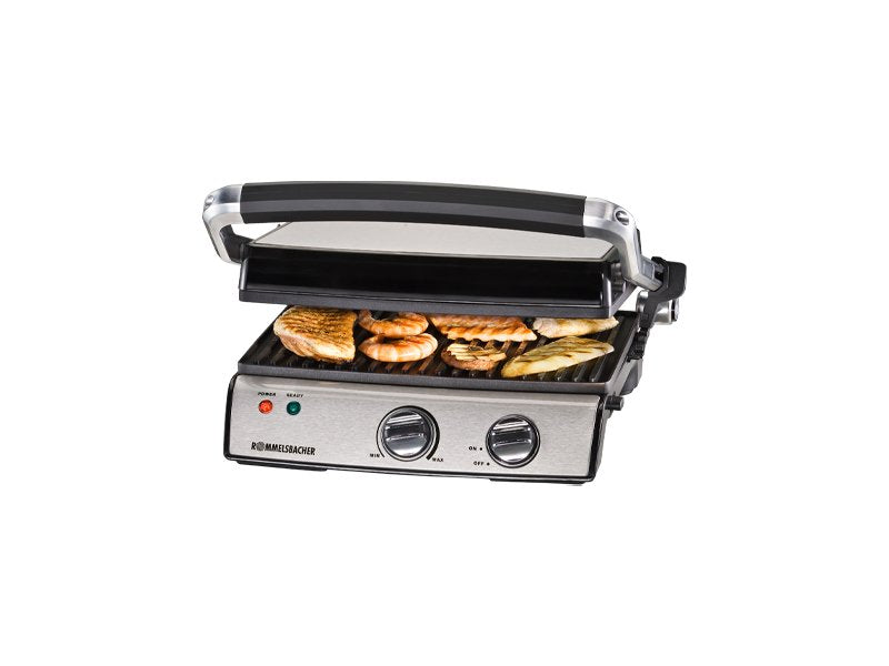Rommelsbacher Contact Grill Kg 2020 Acero Inoxidable/Negro, 2,000 Vatios Kg 2020