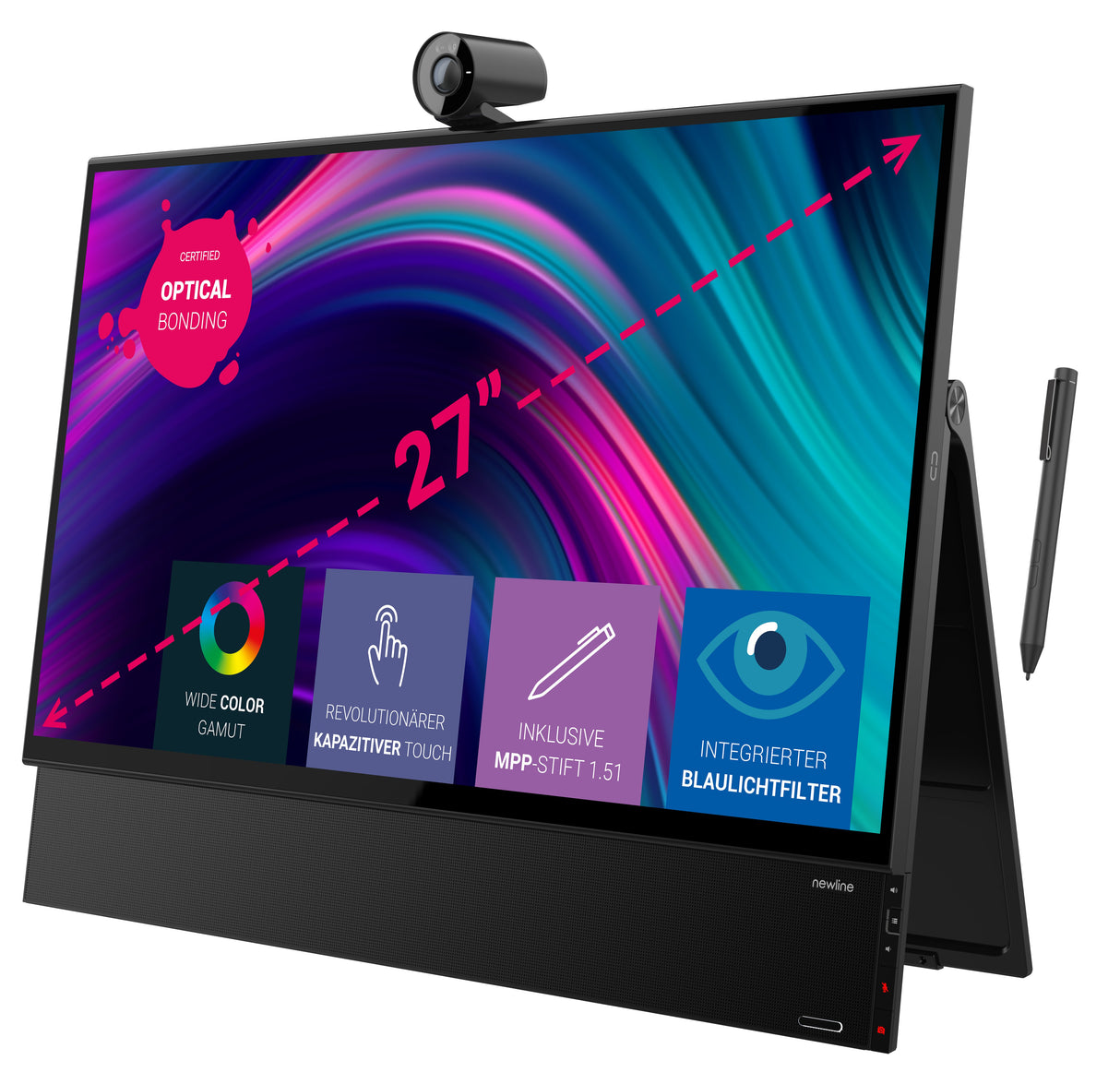 EAN 850008344503 - Newline TT-2721AIO pantalla para PC 68,6 cm (27") 3840 x 2160 Pixeles 4K Ultra HD LED Mesa Negro imagen 4