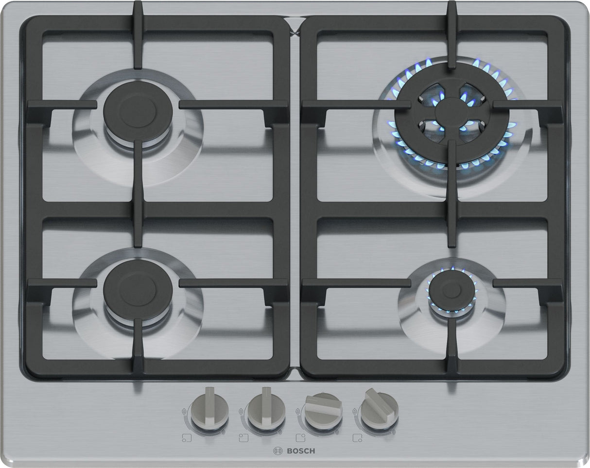 EAN 4242005484614 - Bosch Serie 4 PGH6B5K90 hobs Acero inoxidable Integrado 58 cm Encimera de gas 4 zona(s) imagen 1