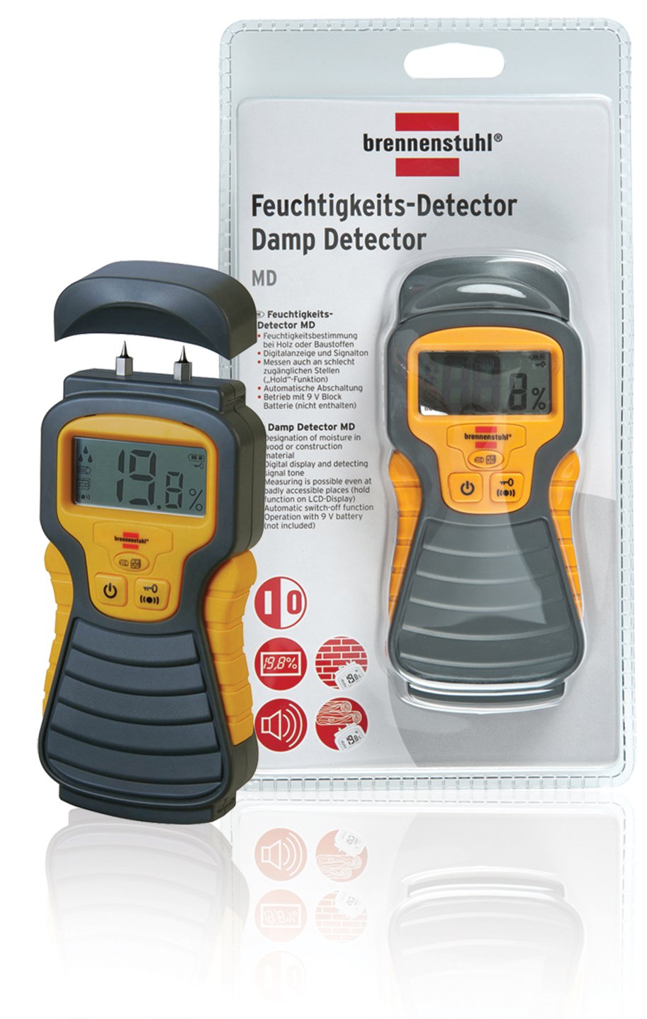 EAN 4007123249893 - Brennenstuhl BN-1298680 multidetector digital Madera imagen 3