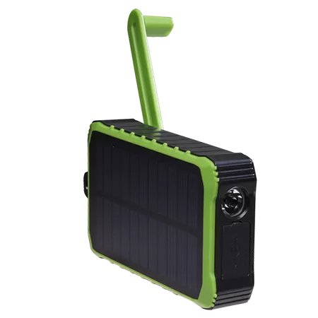 Denver Powerbank Solar Pso-10012 10000mah + Hand Crank Dynamo