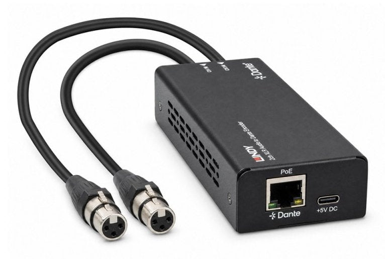 2ch Xlr Audio To Dante Encoder