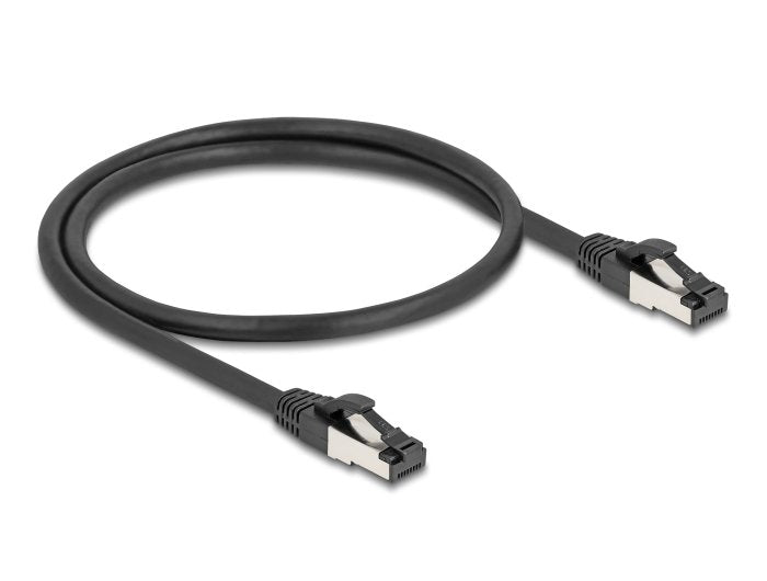 Cable Delock Rj45 De Red Cat.8.1 S/Ftp 0,5 M Bis 40 Gbps Negro
