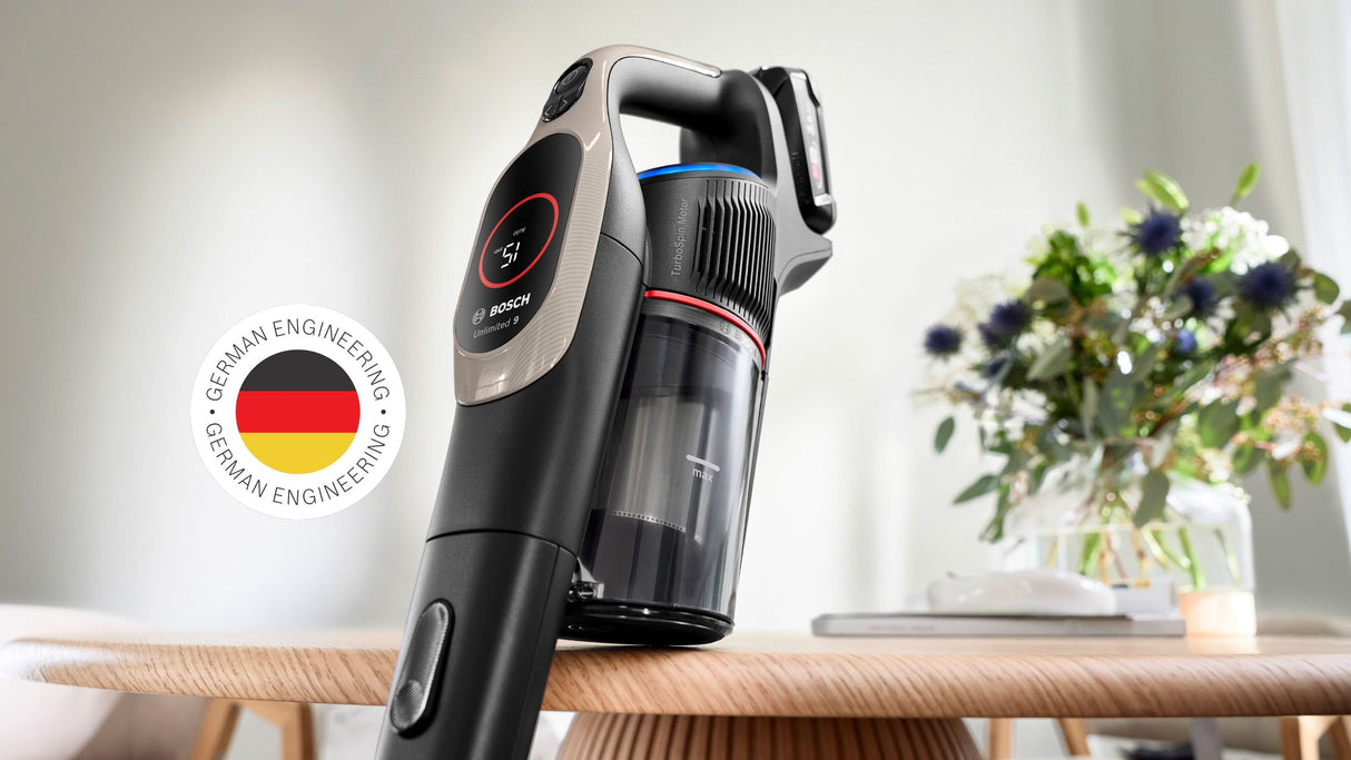 Aspiradora Bosch Bcs931gac De Pie Y Escoba Eléctrica Aspiradora Escoba Batería Secar Hepa Sin Bolsa 0,4 L Grafito 3 Ah