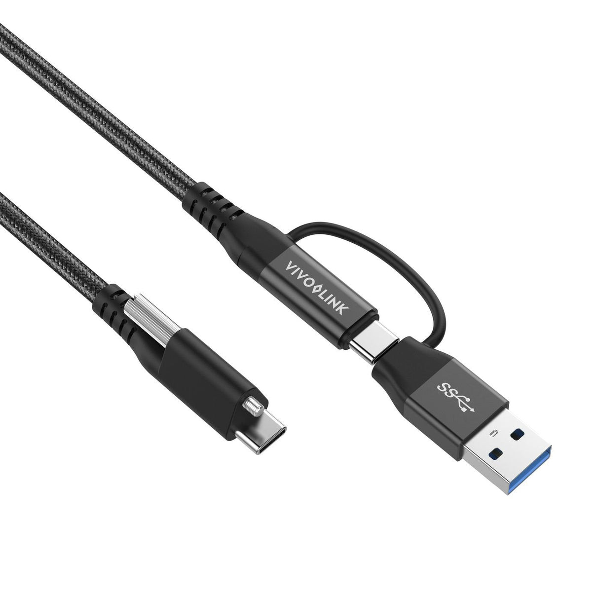 Usb-C Cable Two In One 1,5m - Black - Warranty: 24m