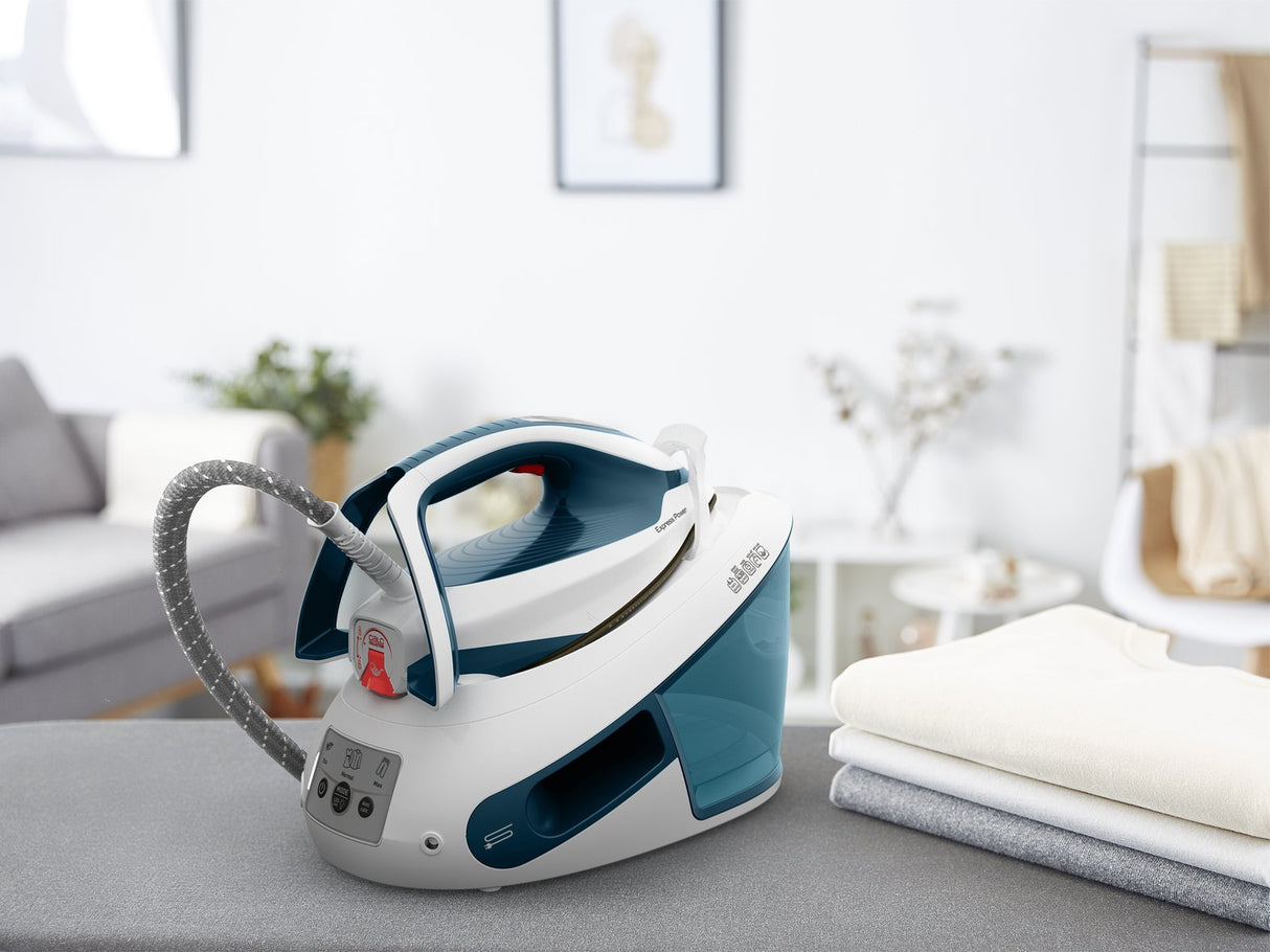 EAN 3121040086216 - Tefal Express Power SV8111 1,8 L Durilium AirGlide Autoclean soleplate Azul, Blanco imagen 2