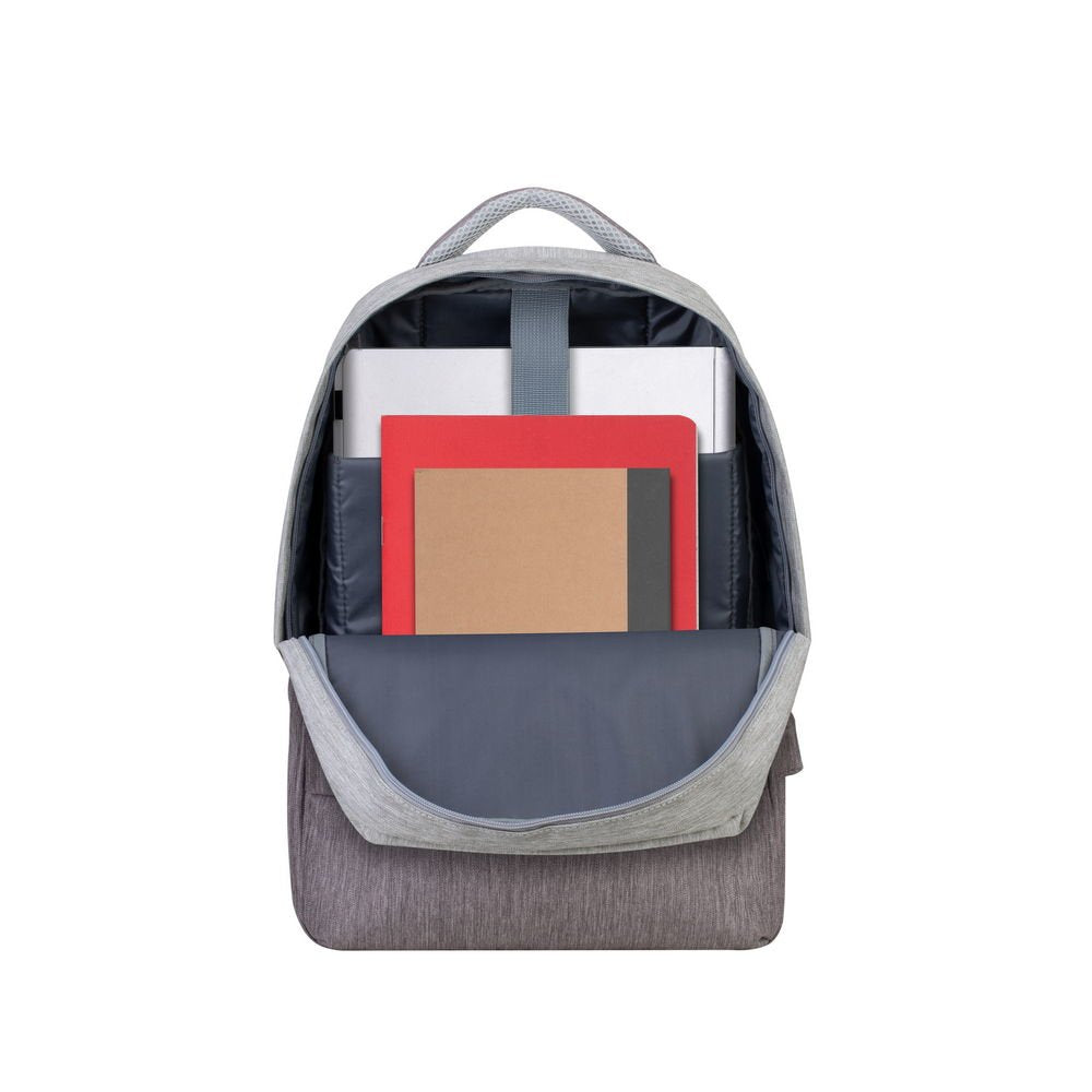 Mochila Riva Nb Prater 15.6" 7562 Gris/Moca