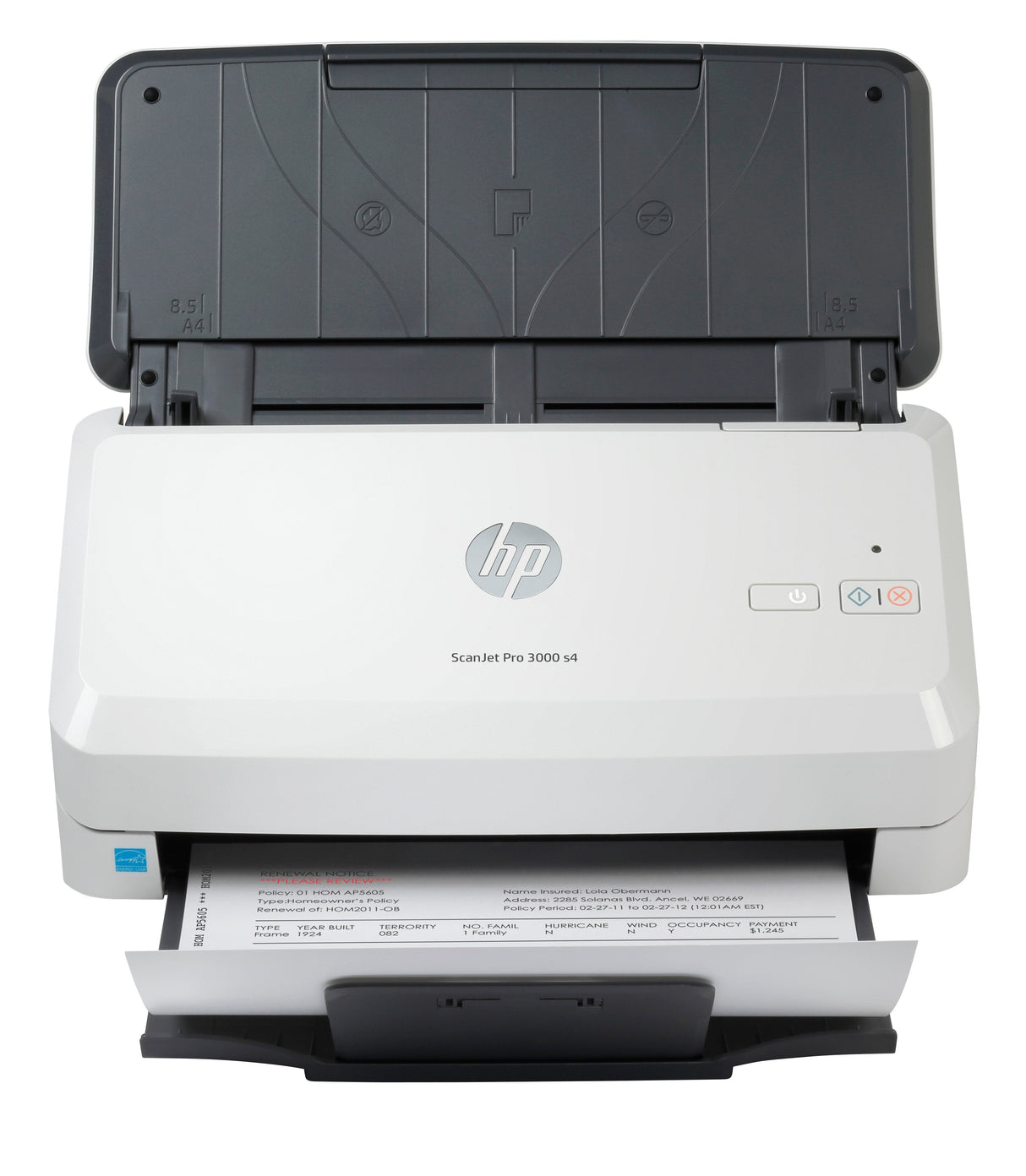 EAN 0193808948619 - HP ScanJet Pro 3000 s4 Escáner alimentado con hojas 600 x 600 DPI A4 Negro, Blanco imagen 1