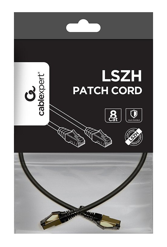 EAN 8716309119771 - Gembird PP8-LSZHCU-BK-0.25M cable de red Negro 0,25 m Cat8 S/FTP (S-STP) imagen 2