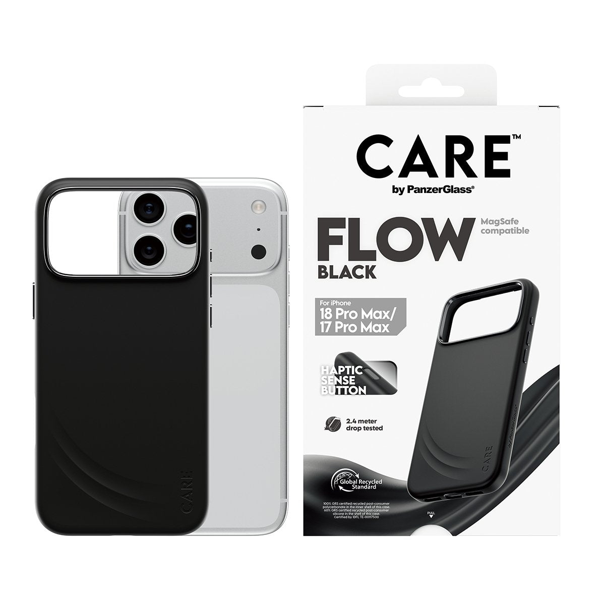 Care By Panzerglass Flow Case Negro M. Magsafe Iphone 17 Pro Max