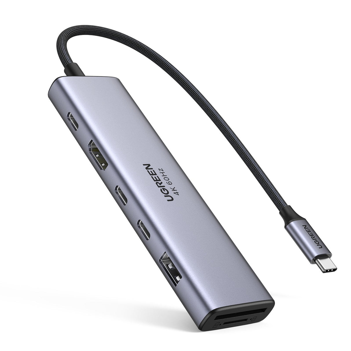 Hub Ugreen 7en1 Usb-C A Hdmi+2xusb-C+Usb-A+Sd/Tf