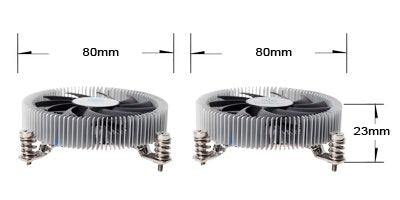 Silverstone Nitrogon Cpu Cooler Sst-Nt07-115x 80mm Pwm, Low Profile, Intel