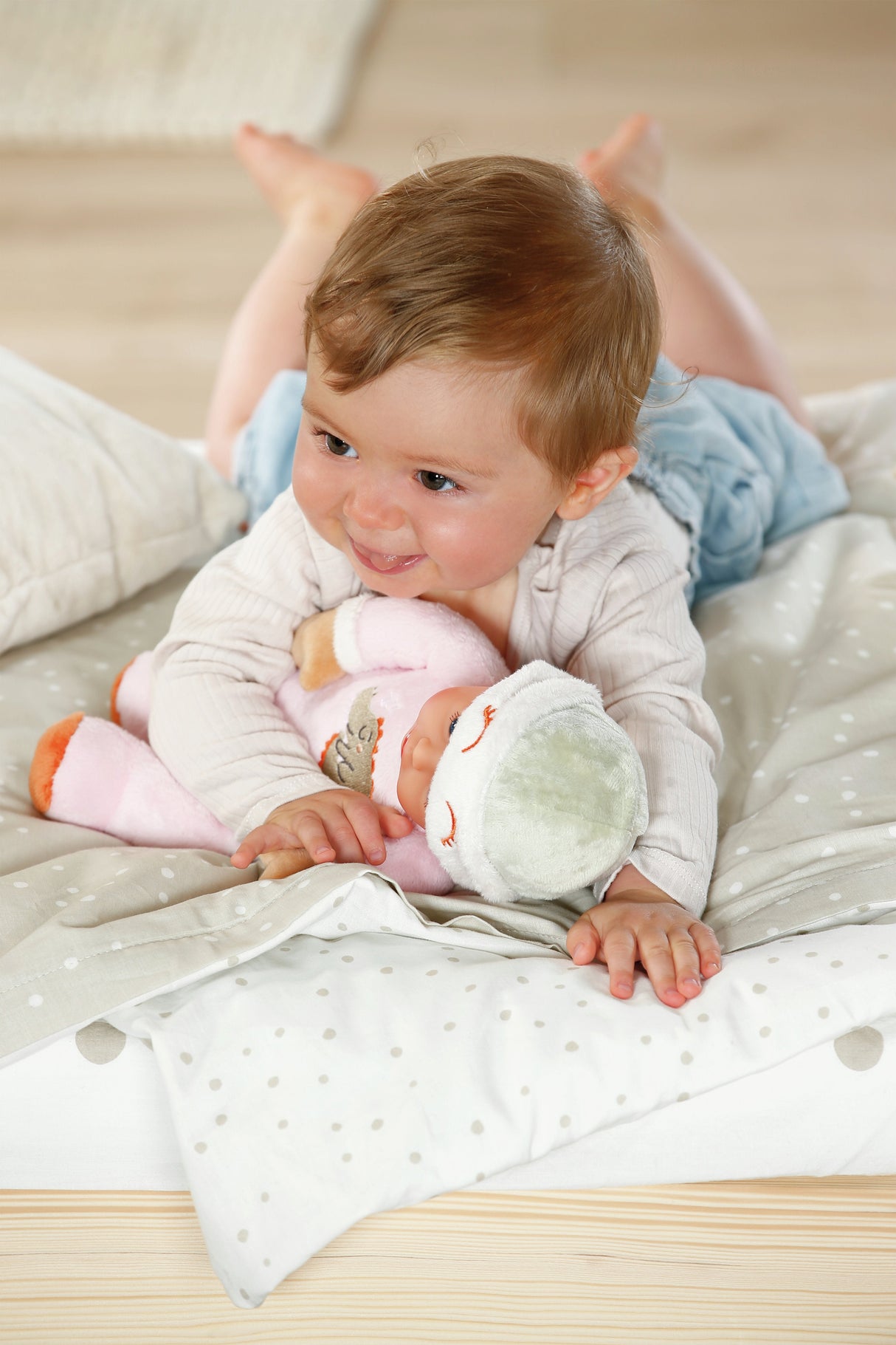 Zapf Creation Baby Born® Sleepy Para Bebés Rosa 30cm, Muñeca Rosa, Con Sonajero En El Interior 837467