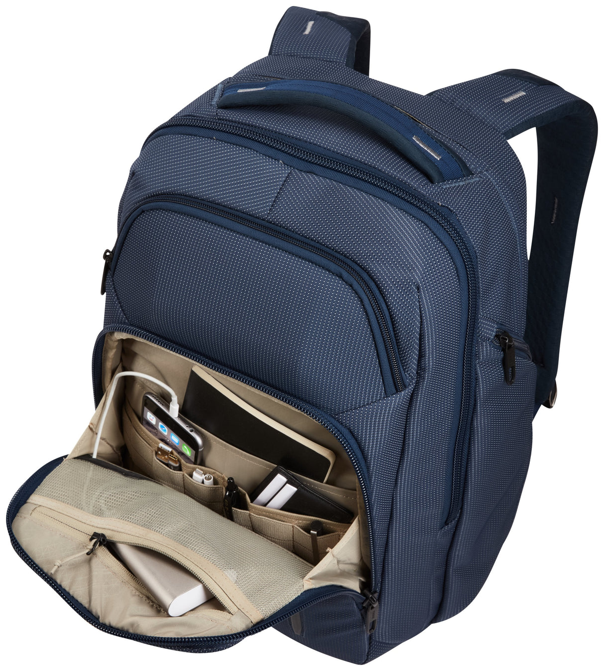 Mochila Thule Crossover 2 Dress Blue 30l Compartimento Acolchado Para Portátiles Hasta 15.6'/39.6cm Bolsillo Con Bloqueo Rfid Nailon