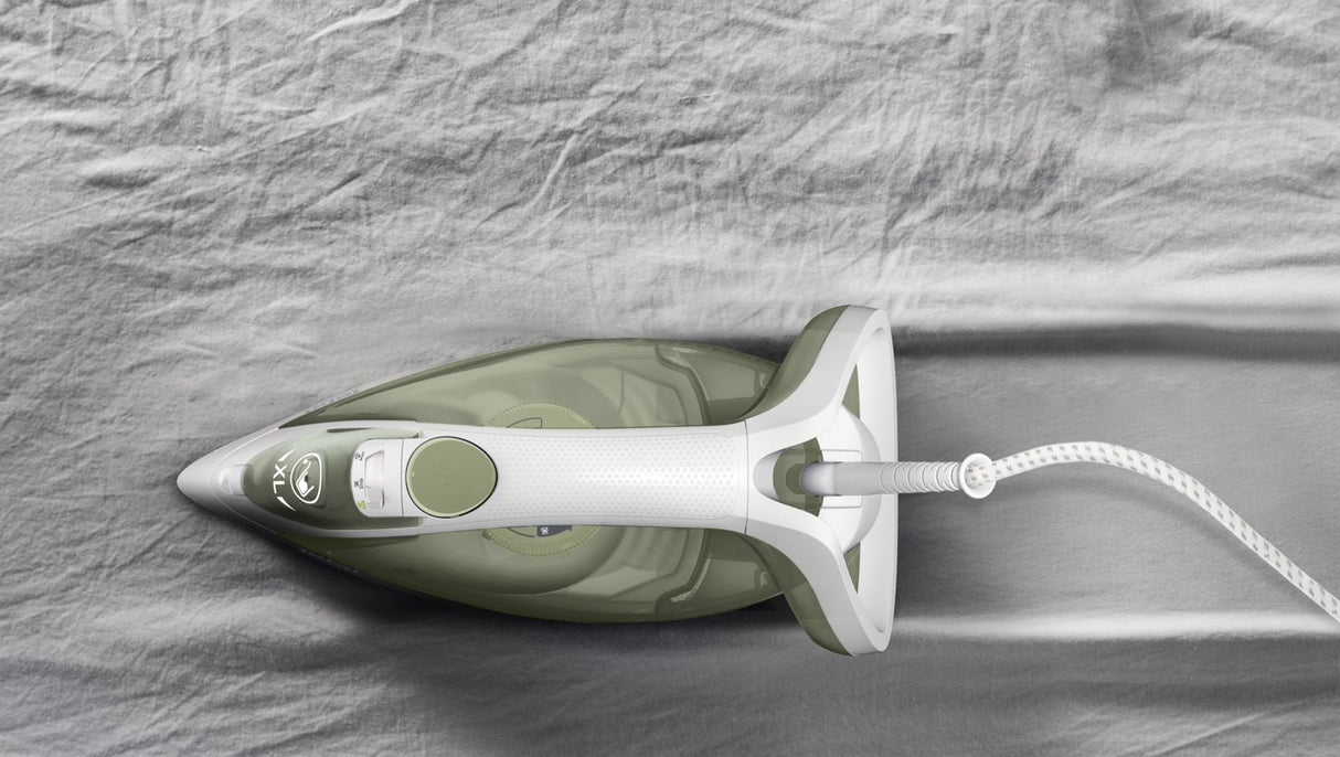 EAN 3121040087848 - Tefal Easygliss Eco FV5781 Plancha vapor-seco Suela de Durilium Airglide 2800 W Blanco, Verde imagen 3