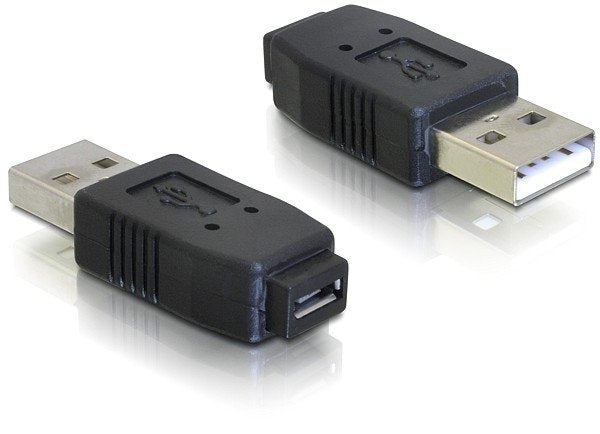 Delock Adaptador Usb 2.0 A Micro Usb M/H Negro 65029