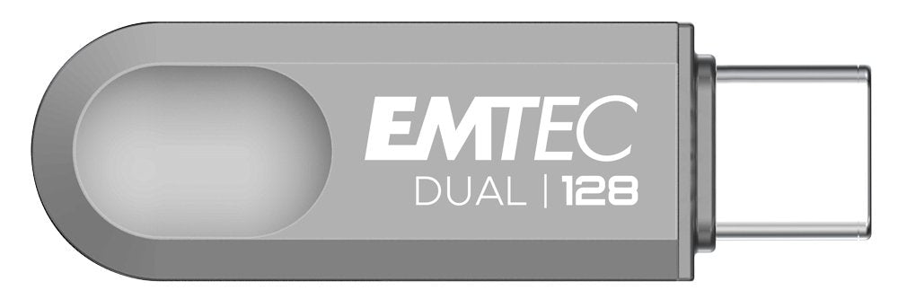EAN 3126170182609 - Emtec D280 Dual unidad flash USB 128 GB USB Type-A / USB Type-C 3.2 Gen 1 (3.1 Gen 1) Plata imagen 2