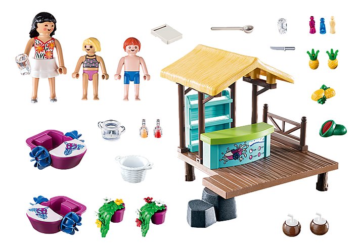 Playmobil 70612 Family Fun: Alquiler De Barcas A Pedales Con Bar De Zumos