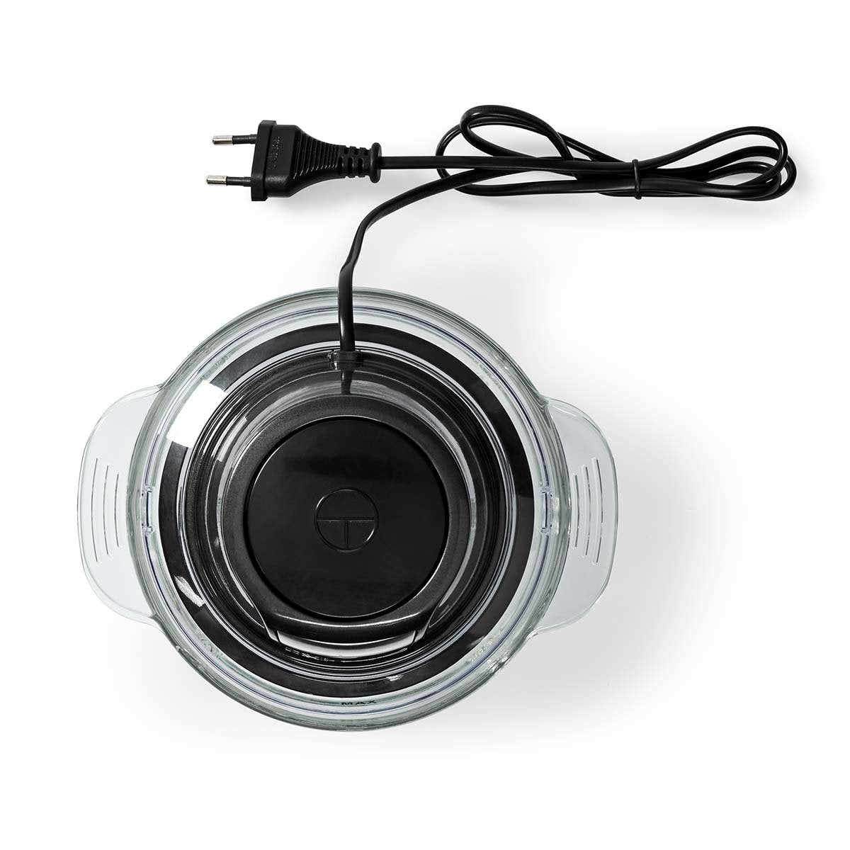 Nedis Picadora De Alimentos 500w 1l Cristal 1 Ajuste De Velocidad Negro / Plata