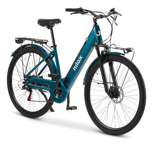 Nilox Nxebj7gr Bicicleta Eléctrica Verde Aluminio 71,1 Cm (28") 27,5 Kg Litio Nxebj7gr