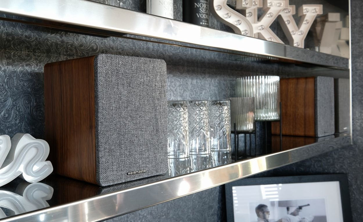 Wavemaster Base Altavoz De 2 Vías Gris, Madera Inalámbrico Y Alámbrico 30 W