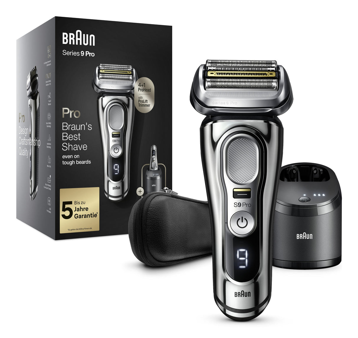 EAN 8700216050197 - Braun Series 9 9486cc Máquina de afeitar de láminas Recortadora Cromo imagen 1