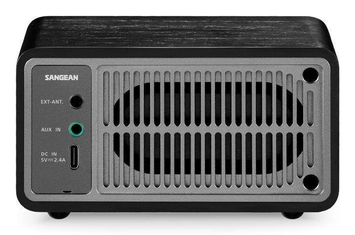 Sangean Wr-7 Plus Roble De Luz De Luna Radio Con Mueble De Madera Fm Bluetooth Aux
