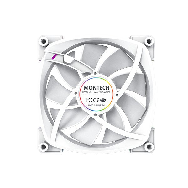 Montech Ax120 Pwm Argb Ventilador - 120mm, Blanco