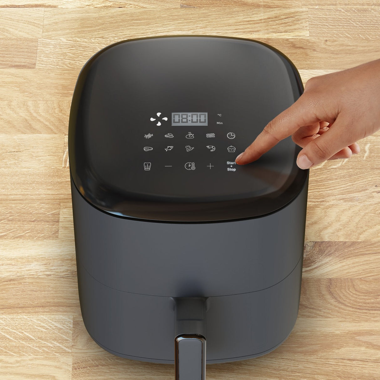 Freidora De Aire Tefal Easy Fry Max Ey245b Sencillo 5 L Independiente 1500 W Caliente Gris