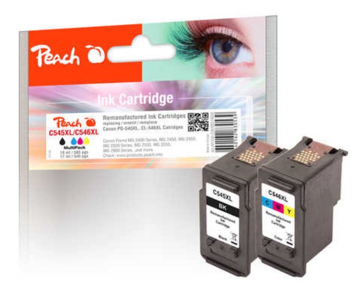 EAN 7640162830539 - Peach 0F319026 cartucho de tinta Negro, Cian, Magenta, Amarillo imagen 1