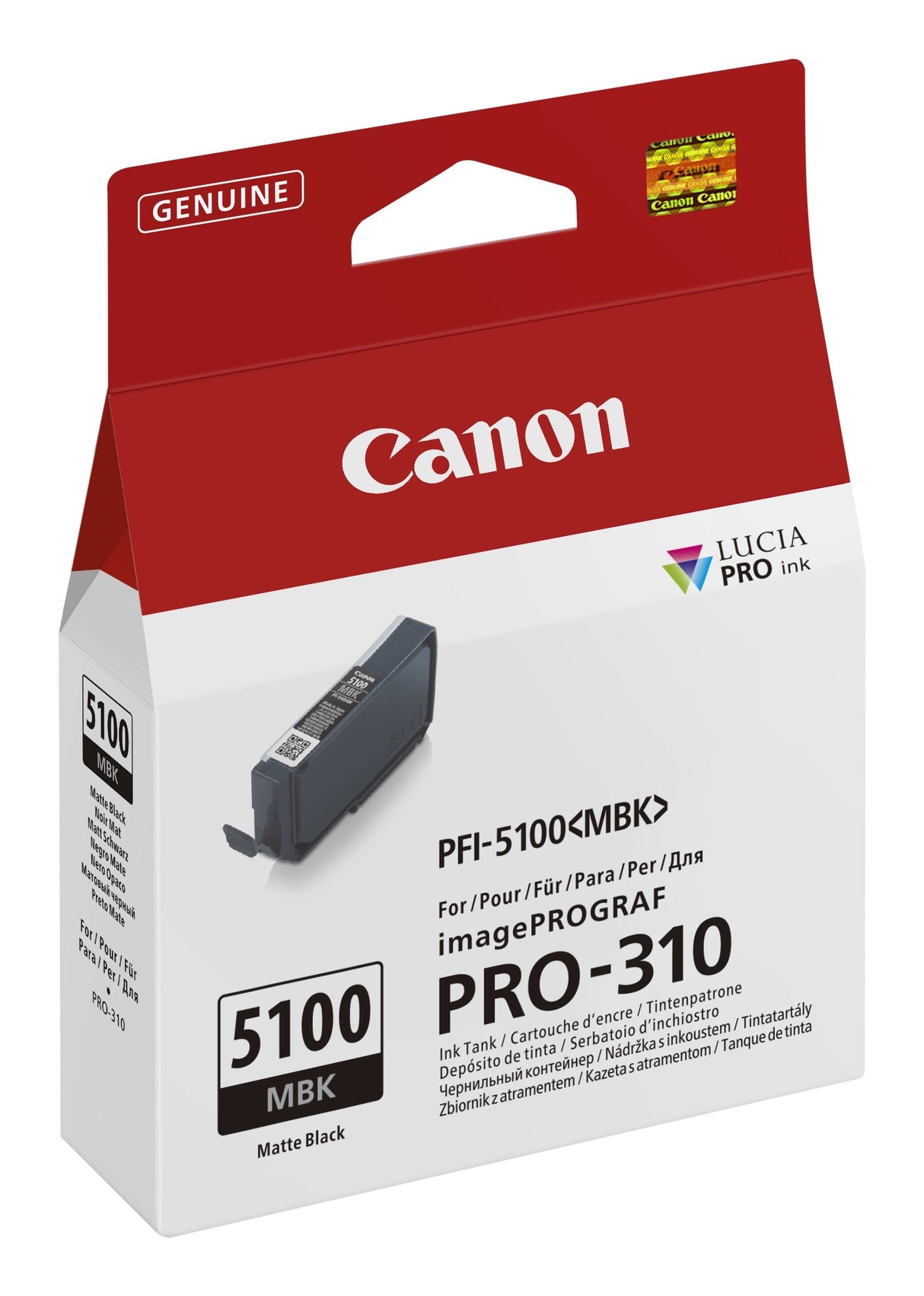 Tinta Canon Pfi-5100 Matte Negro Mbk Ink Tank