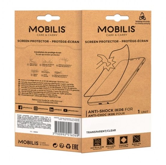 Mobilis Screen Prot. Anti-Shock Ik06 Clear F Iphone15 15pro