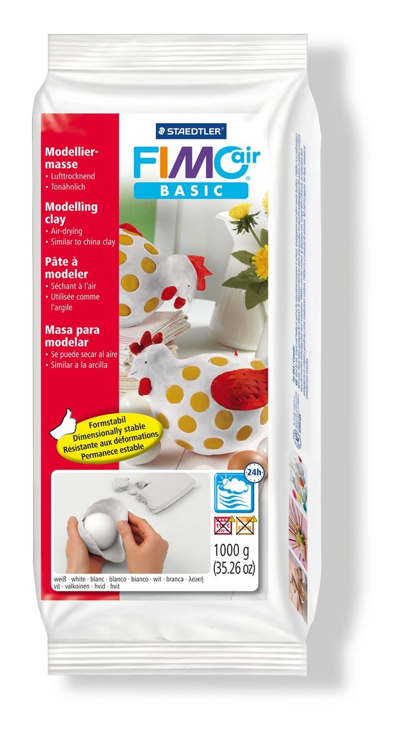 Fimo Mod.Mass Fimoair Basic 1kg Blanco