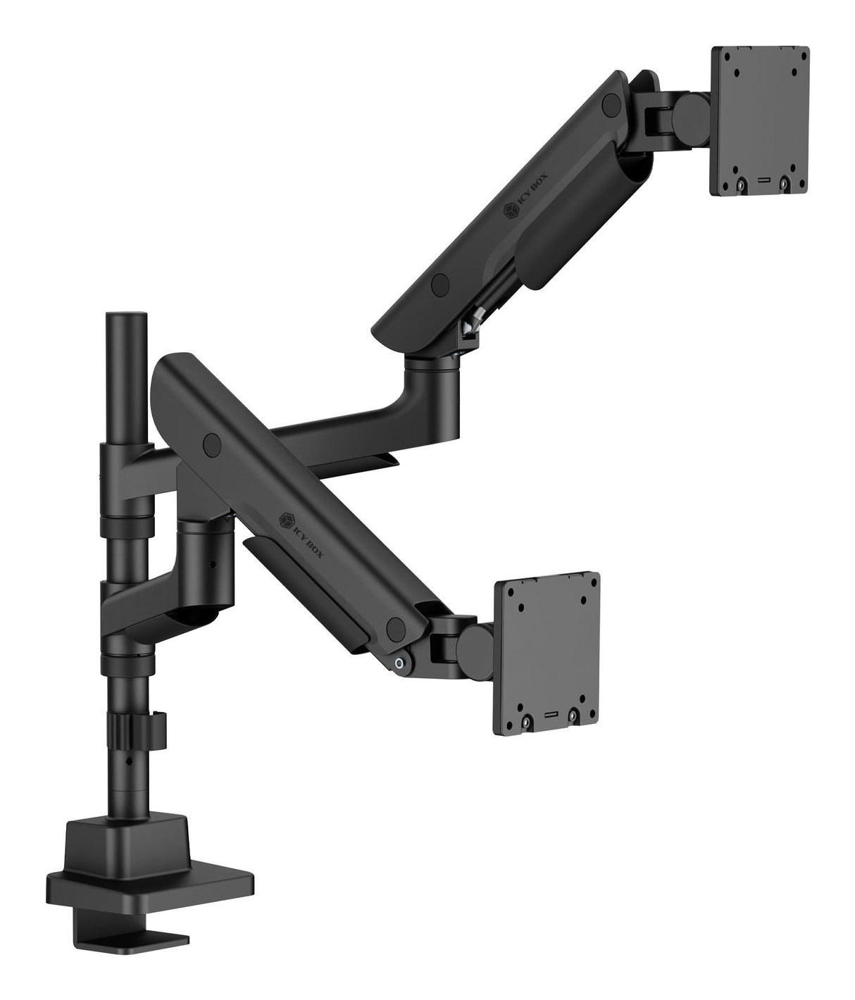 EAN 4250078175308 - ICY BOX IB-MS702-T soporte para monitor 144,8 cm (57") Escritorio Negro imagen 1