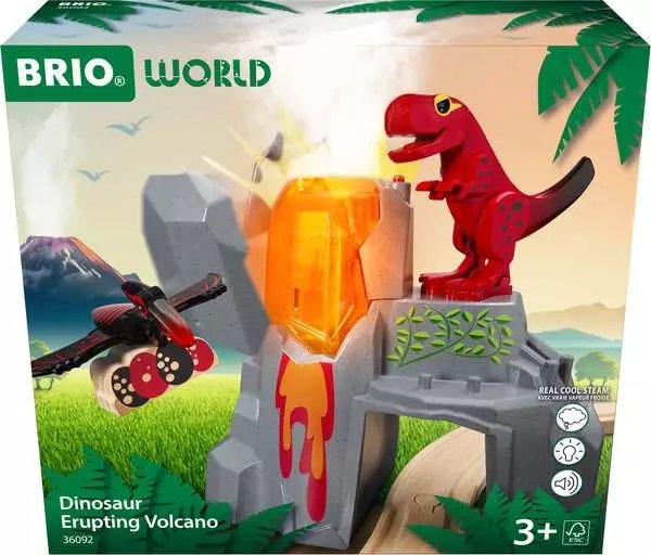 Brio World World Dinosaur Volcano Con Función De Brote, Tren 63609200