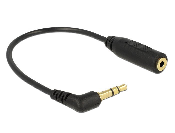 Delock 0.17m 2.5mm/3.5mm Cable De Audio 0,17 M 3,5mm 2,5mm Negro
