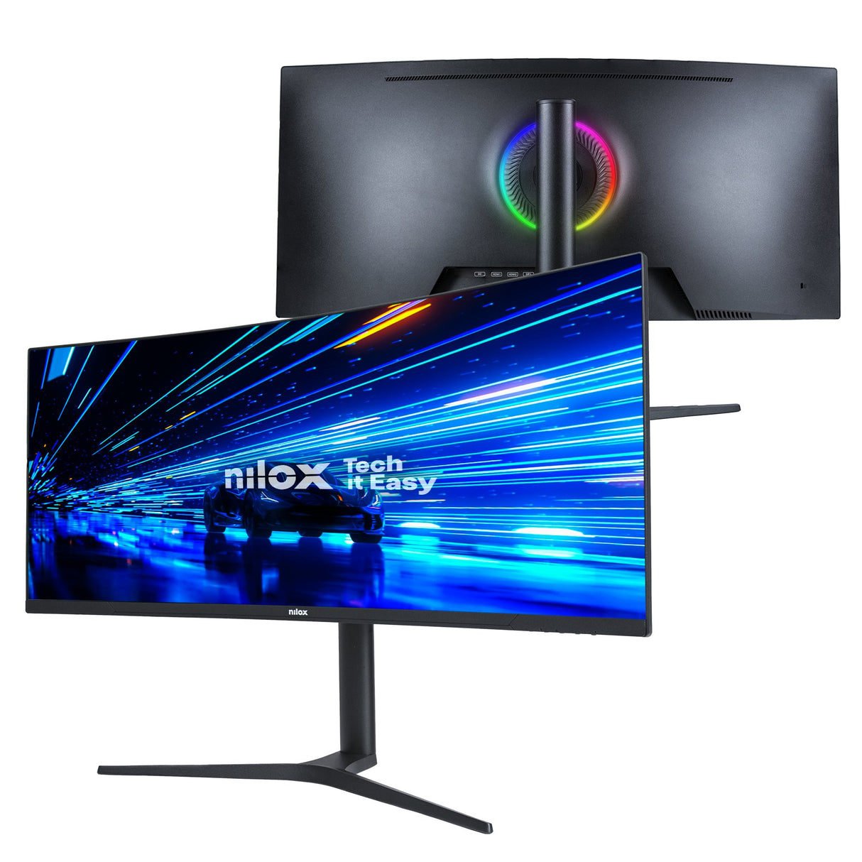 EAN 8431775035331 - Nilox MONITOR 34" NXM344KD11 ULTRAWIDE 4K CURVO 144HZ 2HDMI 2DP 1MS MMDIA pantalla para PC 86,4 cm (34") imagen 3