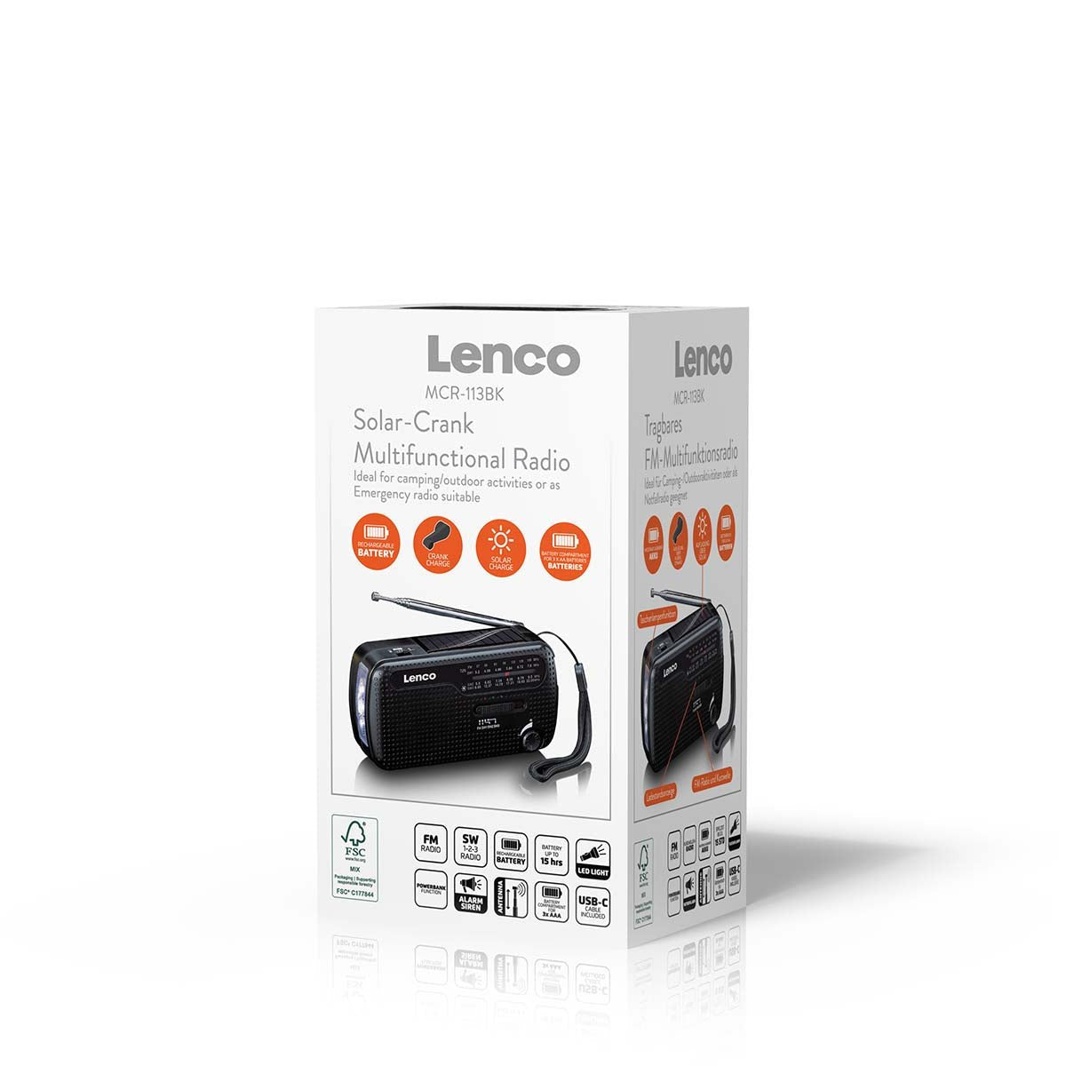 Lenco Mcr-113bk Radio Portátil Negro