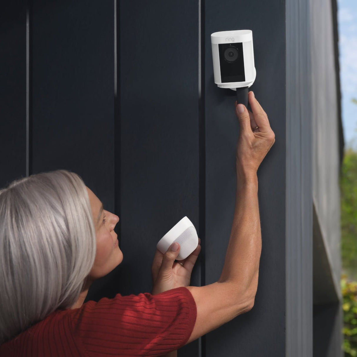 Ring Spotlight Cam Pro Battery Caja Cámara De Seguridad Ip Exterior 1920 X 1080 Pixeles Techo/Pared