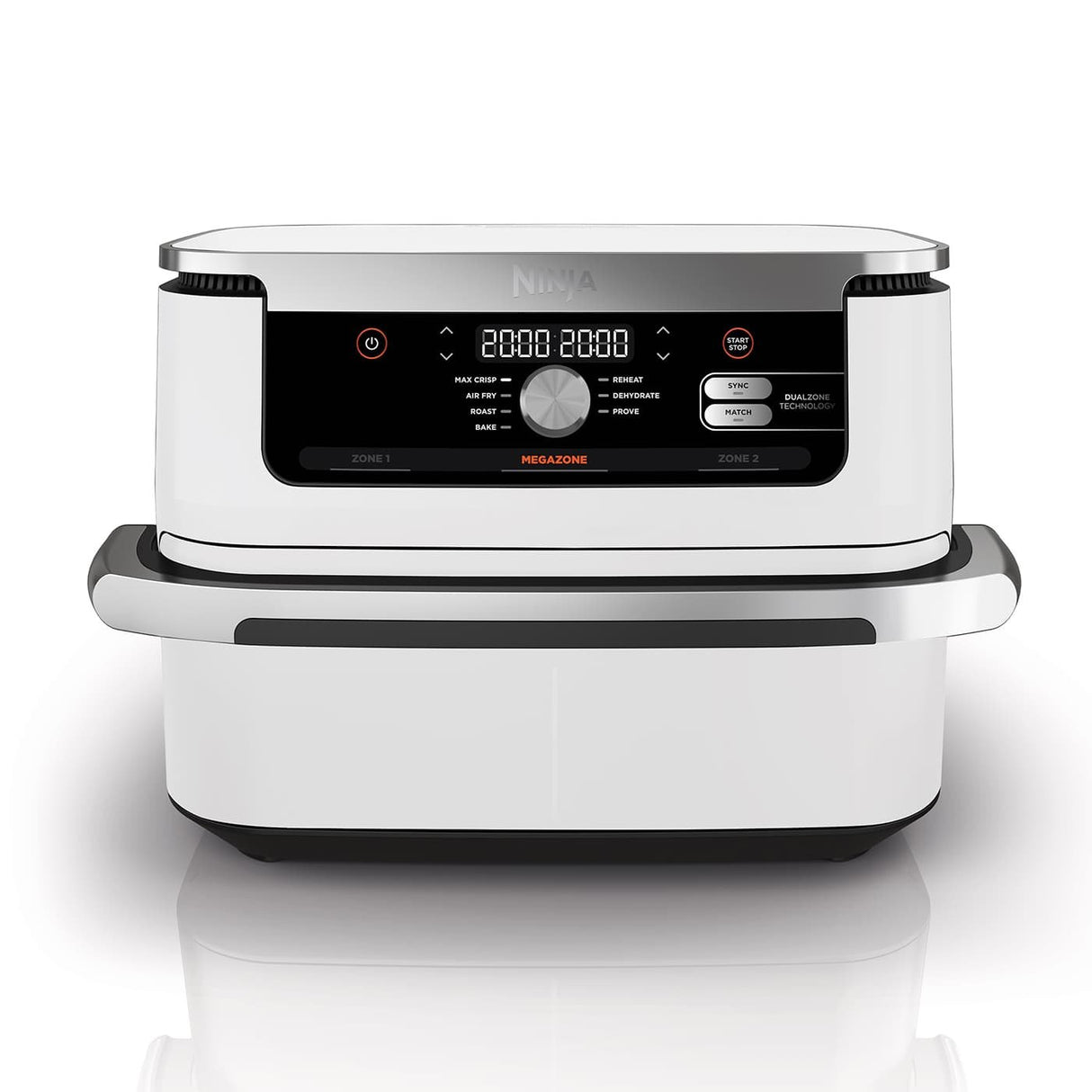 EAN 0622356303842 - Ninja AF500EUWH freidora Doble 10,4 L Independiente 2470 W Freidora de aire caliente Plata, Blanco imagen 1
